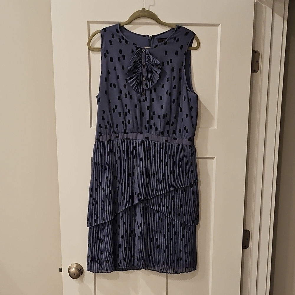 Banana Republic Blue and Black Sleeveless Dress